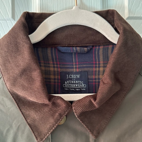 J.Crew Authentic Outerwear Waxed Barn Jacket – Plaid Lined - Retail $248 - Med - Picture 4 of 6